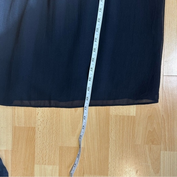 DKNY Black Silk Babydoll Floral Embroidered Mini Dress size 6 Whimsigoth Event - Picture 12 of 14